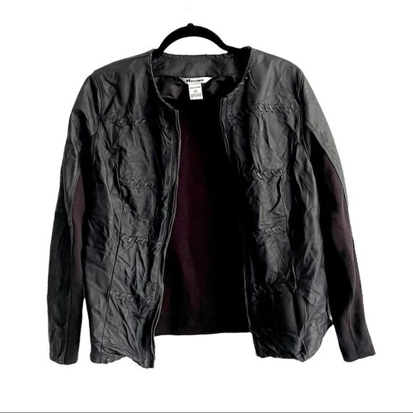 NYGARD Collection Leather Jacket Black PL (14-18) - Picture 3 of 8